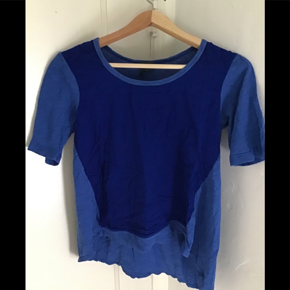 High front low back rayon on front jersey tee overall